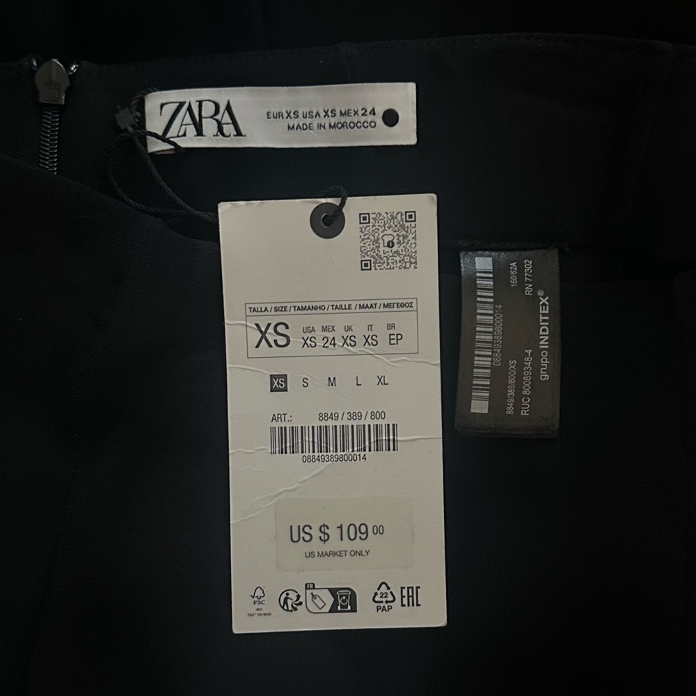 Zara Black High Waisted Maxi Skirt Limited Edition - Picture 6 of 11